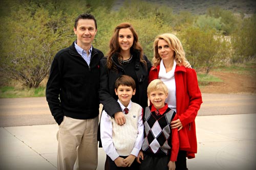 Family At Temple